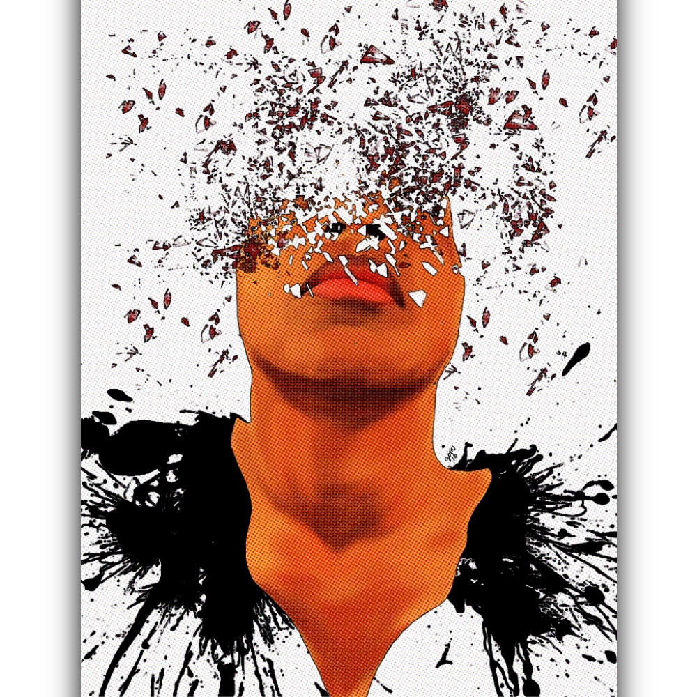 “She Exploded” Self Portrait